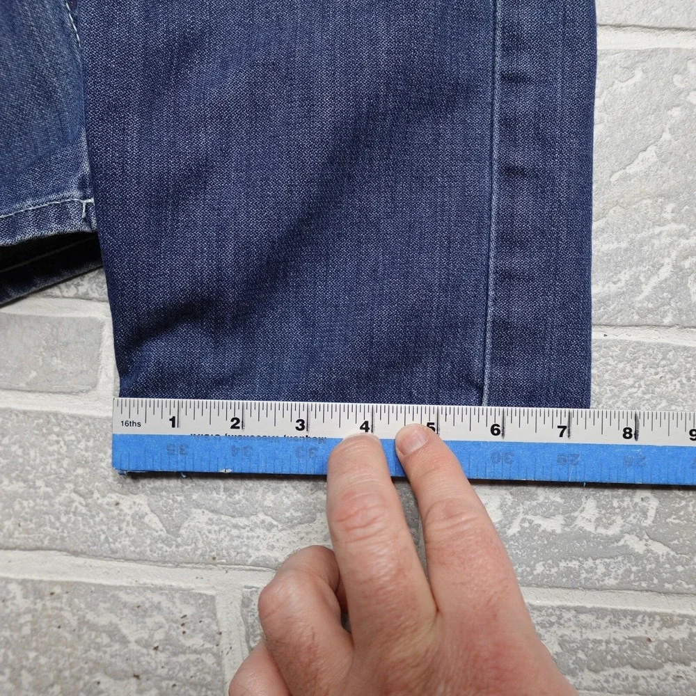 True Religion Jeans Size 33 Section Slim Western‎ Flap Pockets Blue Denim Pants